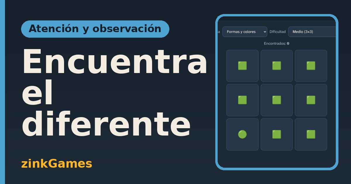 Captura del juego Encuentra el diferente: Todos los símbolos son iguales menos uno. Encuéntralo y tócalo. Sin sonido, sin tiempo y…