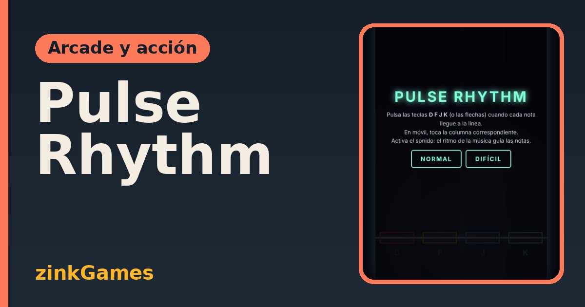 Captura del juego Pulse Rhythm: Pulsa las notas justo cuando llegan a la línea. Juego de ritmo con dos niveles de…