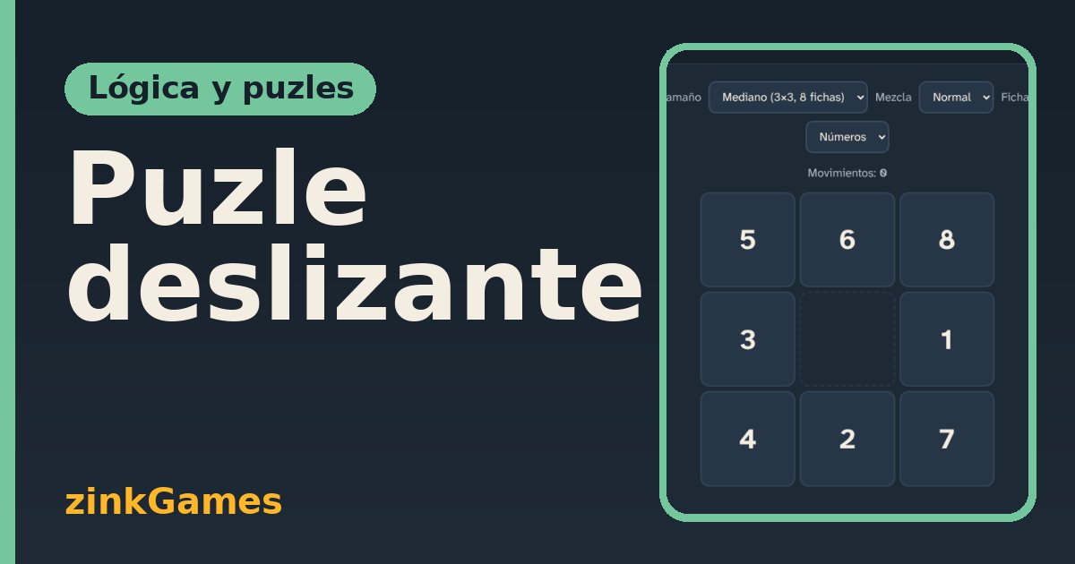 Captura del juego Puzle deslizante: Mueve las fichas numeradas hasta ordenarlas del 1 al 8 tocando las que están junto al…