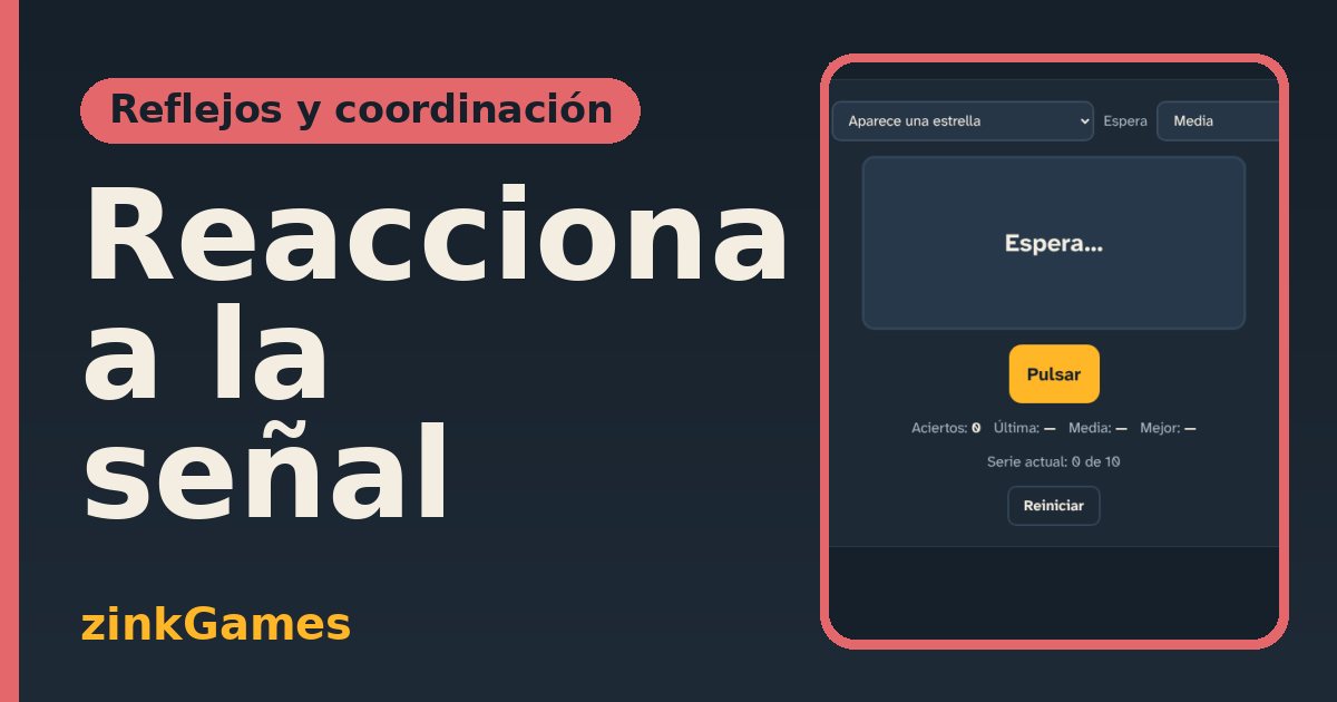 Captura del juego Reacciona a la señal: Espera a que aparezca la estrella y pulsa un único botón en cuanto la veas. Sin…