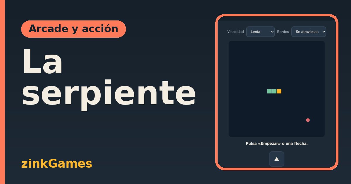 Captura del juego La serpiente: La serpiente de siempre con cuatro velocidades (desde muy lenta), bordes que se pueden…
