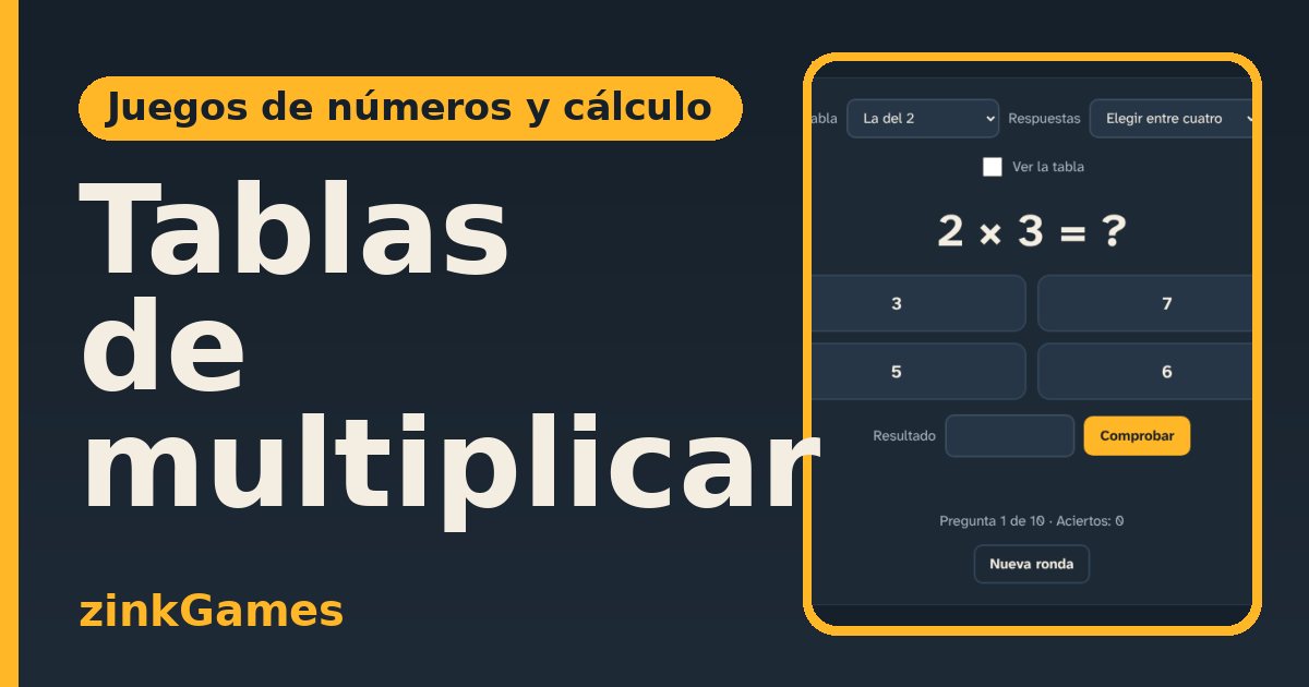 Captura del juego Tablas de multiplicar: Rondas de diez preguntas para practicar las tablas del 2 al 10 (o todas mezcladas)…